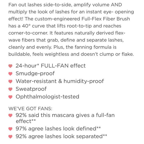 🦋Bundle 5/$25 Fan Fest Fanning Volumizing Mascara Black Mascara New TravelSz - Picture 5 of 5